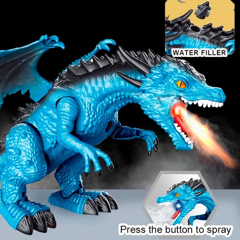 Comprar Dragon Dinosaurio Movimiento Luces Sonid en Electroshopy - Ángulo 2
